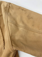 カーハート Carhartt MICHIGAN CHORE COAT ミシガン チョア コート ダック カバーオール 裏ブランケット ボタン アウター ジャケット 薄茶 サイズ 40 ジャケット ロゴ ベージュ 104MT-1879