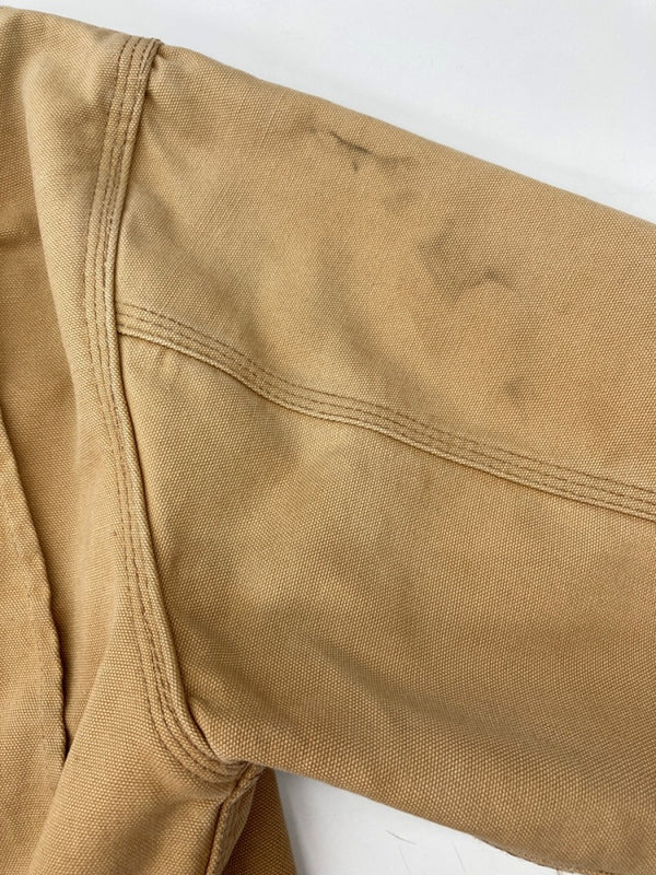 カーハート Carhartt MICHIGAN CHORE COAT ミシガン チョア コート ダック カバーオール 裏ブランケット ボタン アウター ジャケット 薄茶 サイズ 40 ジャケット ロゴ ベージュ 104MT-1879