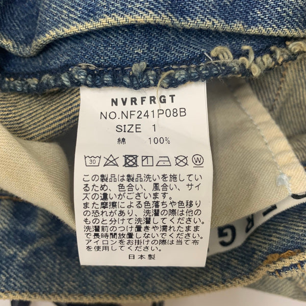 ネヴァーフォーゲット NVRFRGT 3D TWISTED WIDE LEG JEANS NF241P08B デニム ブルー 1サイズ 201MB-1165