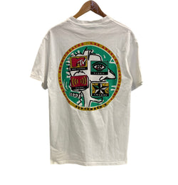 ヴィンテージ vintage 90’s 90年代 anvil 1991 MTV MUSIC VIDEO AWARDS MUSIC TELEVISION シングルステッチ MADE IN USA アメリカ製 Tシャツ ホワイト Lサイズ 101MT-4227