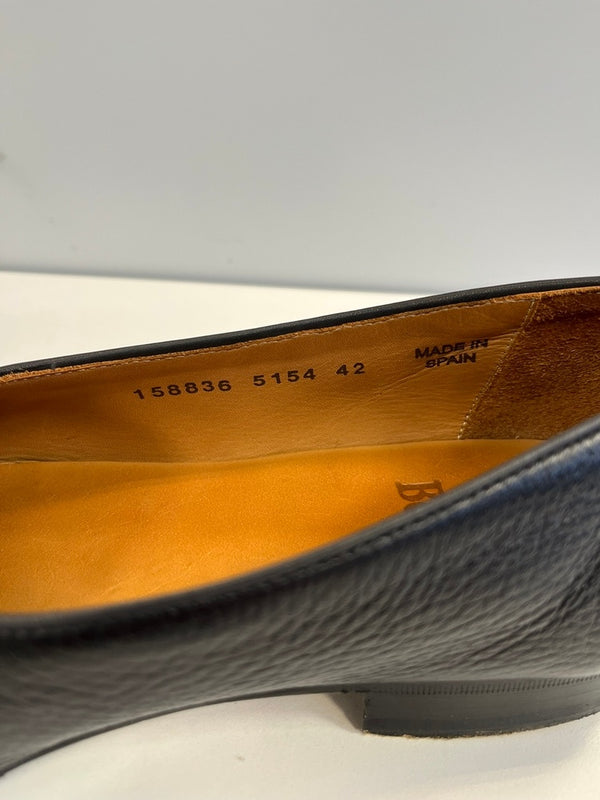 バーウィック Berwick1707 タッセルローファー シボ革 黒 5154 メンズ靴 ローファー ブラック EU42 101sh-2264