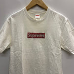 シュプリーム SUPREME × Swarovski Box logo Tee Tシャツ ホワイト Sサイズ 201MT-4805