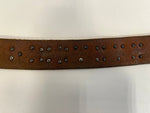 ヒステリックグラマー HYSTERIC GLAMOUR OLD STUD HANDMADE スタッズベルト ロゴ ベルト・サスペンダー メンズベルト ブラウン 101goods-169