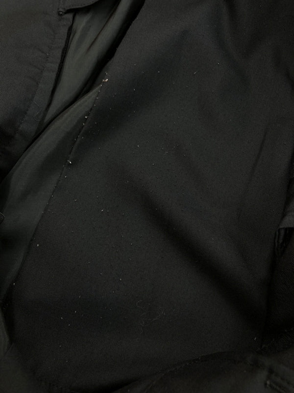 ヨウジヤマモト Yohji Yamamoto POUR HOMME TWO TUCK PANTS 2 タック パンツ シワギャバ ボトムス ジップフライ 黒 無地 HX-P17-100 スラックス ブラック サイズ 2 104MB-248