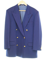 バリー BALLY 紺ブレ ダブル テーラードジャケット ブレザー 金ボタン ジャケット ネイビー 103MT-3466
