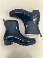 ハンター HUNTER レインブーツ リファインド ローヒール バイカー グロスデュオ ラバーブーツ ショートブーツ ムーンライト WFS2037DUO レディース靴 レインシューズ・長靴 ブーツ ネイビー UK4 EU37 US6 101sh-2296