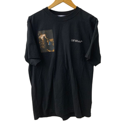 オフホワイト Off-White Caravaggio Lute Short Sleeve OMAA027S22JER001 Tシャツ ブラック Lサイズ 201MT-4804