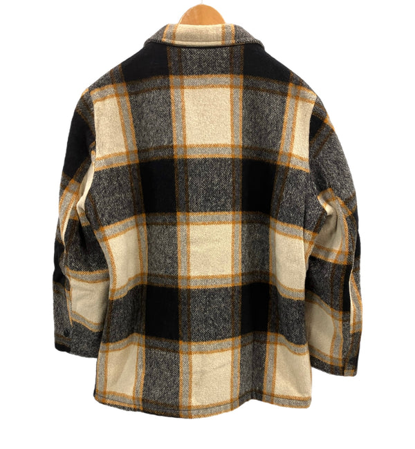 ヴィンテージ vintage 50's 50年代 Hall American SPORTSWEAR Robert Hall ウール系 チェック スポーツジャケット スイングトップ ブルゾン SERVAL ZIP   42 ジャケット ベージュ 101MT-5079