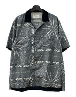 サカイ sacai 20SS × Dr Woo ドクター ウー Bandana Print Shirt バンダナ アロハ プリント シャツ 開襟 半袖 灰 20-02337M サイズ 3 半袖シャツ 総柄 グレー 104MT-1708