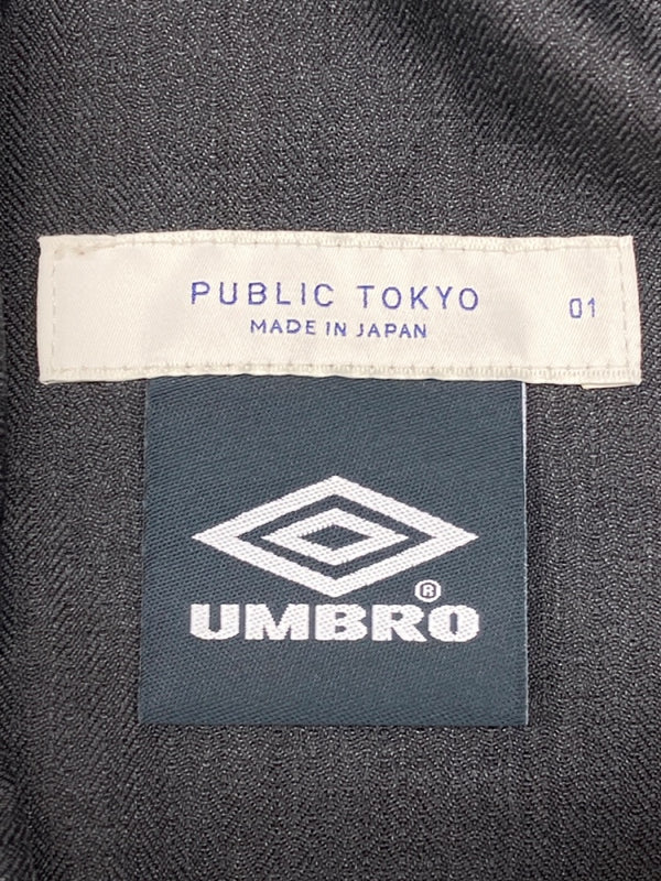 アンブロ UMBRO × PUBLIC TOKYO パブリック トウキョウ ナチュラル トラック パンツ 黒 ロゴ ボトムスその他 ブラック SIZE 1 104MB-246