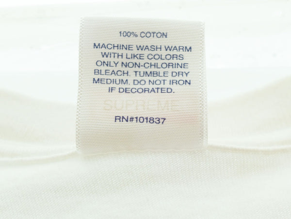 シュプリーム SUPREME 22SS ANTI HERO DOG TEE アンチヒーロー アンタイヒーロー ロゴ 半袖 クルーネック プリント 半袖 Tシャツ  Tシャツ ホワイト Lサイズ 103MT-2840