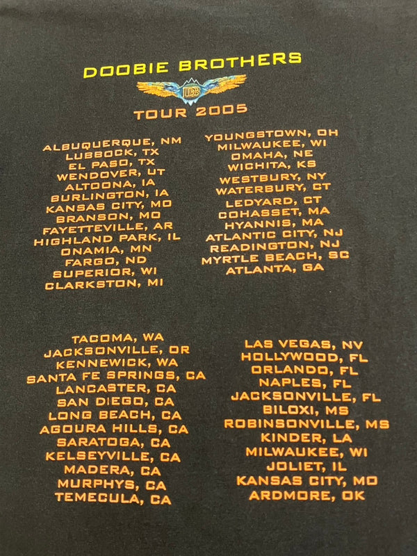 バンド band 00's M&O DOOBIE BROTHERS TOUR 2005ドゥービー・ブラザーズ ツアーT VINTAGE ヴィンテージ Tシャツ ブラック Mサイズ 101MT-4818