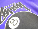 ステューシー STUSSY 90's OLD STUSSY Sweatshirt 8ball オールドステューシー 8ボール スウェット 紫 スウェット パープル Lサイズ 103MT-2331