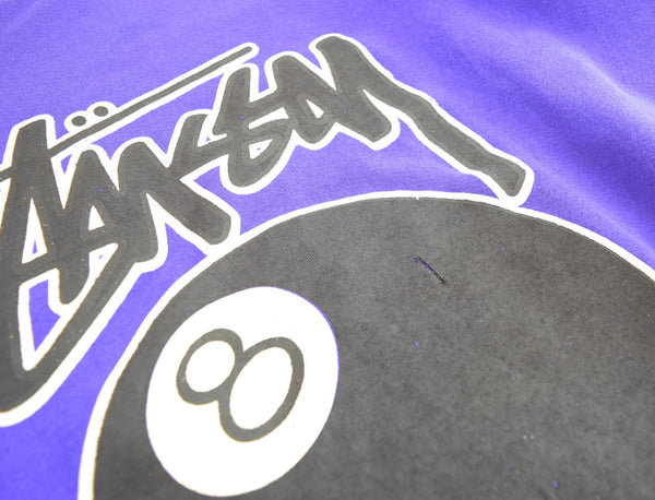 ステューシー STUSSY 90's OLD STUSSY Sweatshirt 8ball オールドステューシー 8ボール スウェット 紫 スウェット パープル Lサイズ 103MT-2331
