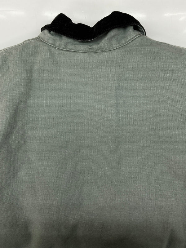 カーハート Carhartt WIP OG DETROIT JACKET デトロイト ジャケット キルティング ダック ジップアップ ワーク アウター スモークグリーン 緑 ジャケット ロゴ グリーン XLサイズ 104MT-1960