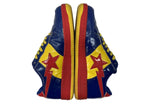 アベイシングエイプ A BATHING APE × DC COMICS コミックス BAPESTA SUPERMAN ベイプスタ スーパーマン MARVEL ローカット シューズ 黄 青  FS-001 メンズ靴 スニーカー ブルー 26.5cm 104S-997