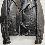 【曜日割引対象外】 ドライボーンズ Dry Bones ダブル ライダースジャケット ホースハイド ジャケット ブラック Lサイズ 201MT-4353 VB