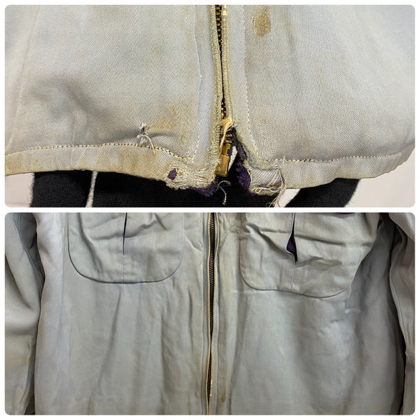 【曜日割引対象外】 ヴィンテージ vintage 50's ギャバジン リバーシブル CONMARジッパー ジャケット パープル Mサイズ 201MT-4787 VB