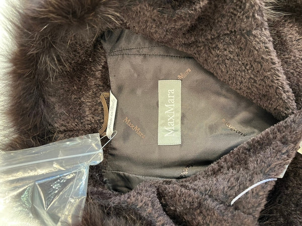 マックスマーラ Max Mara アルパカウールコート スーリベルテッドコート 茶 60161979 コート ブラウン 42 101LT-191