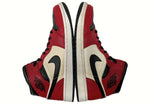 ナイキ NIKE 19年製 AIR JORDAN 1 MID CHICAGO BLACK TOE エアジョーダン ミッド シカゴ ブラック トゥ AJ1 白 赤 黒 554724-069 メンズ靴 スニーカー レッド 28cm 104-shoes554