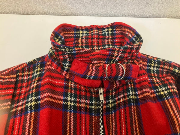 Artificial Eye  70's~80’s 70~80年代 Dリング パラシュートジャケット punk ロンドン UK タータンチェック パンクロック 当時物 VINTAGE ヴィンテージ - ジャケット 101MT-4620