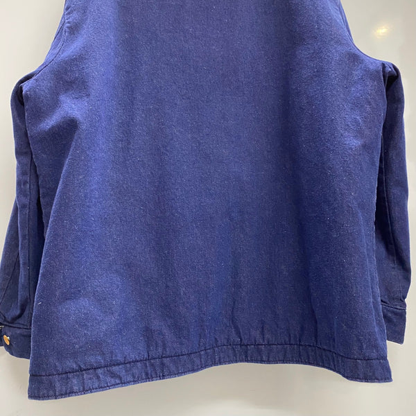 【曜日割引対象外】 ラングラー Wrangler 70's デニム カバーオール ジャケット ブルー 46サイズ 201MT-4631 VB