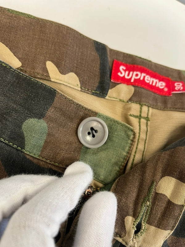 シュプリーム SUPREME カモ柄 フライトパンツ カモフラ 迷彩 カーゴパンツ カーキ サイズ30 101MB-750