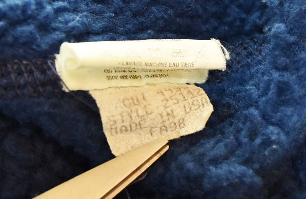 パタゴニア PATAGONIA 98年製 90s 90's USA製 Simple Vest シンプルベスト フリースベスト 25112 ベスト ブルー LLサイズ 103MT-2648