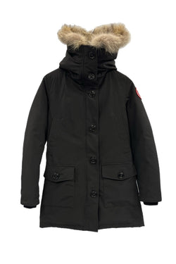 カナダグース CANADA GOOSE BRONTE PARKA ブロンテ ダウンコート サザビーリーグタグ ファーコート 黒 2603JL ジャケット ブラック XS 101LT-185