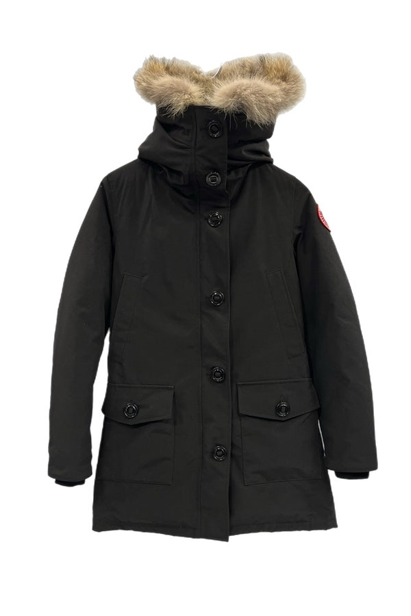 カナダグース CANADA GOOSE BRONTE PARKA ブロンテ ダウンコート サザビーリーグタグ ファーコート 黒 2603JL ジャケット ブラック XS 101LT-185