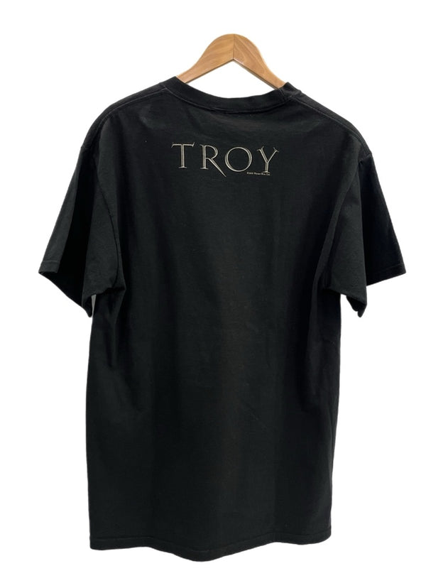 US US古着 00s ©2004 MOVIE TEE ムービーTシャツ 映画 TROY トロイ 黒 Tシャツ ブラック Mサイズ 101MT-4842