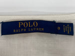 ラルフローレン RalphLauren ポロ POLO 現行タグ リネン ラップ ドレス 麻 LINEN DRESS ラップシルエット カシュクール ロング丈 リボン WHITE 白 211806799002 ワンピース ホワイト SIZE0 104LT-192