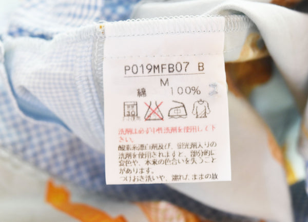 ピンクハウス PINK HOUSE テディベア パッチワーク ワッペン プリント 半袖シャツ 半袖シャツ グリーン Mサイズ 103LT-125