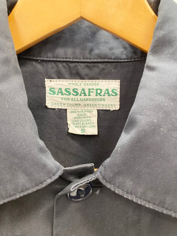 ササフラス SASSAFRAS ライトジャケット バックポケット アウター 日本製 紺 ジャケット 無地 ネイビー Sサイズ 101MT-2502