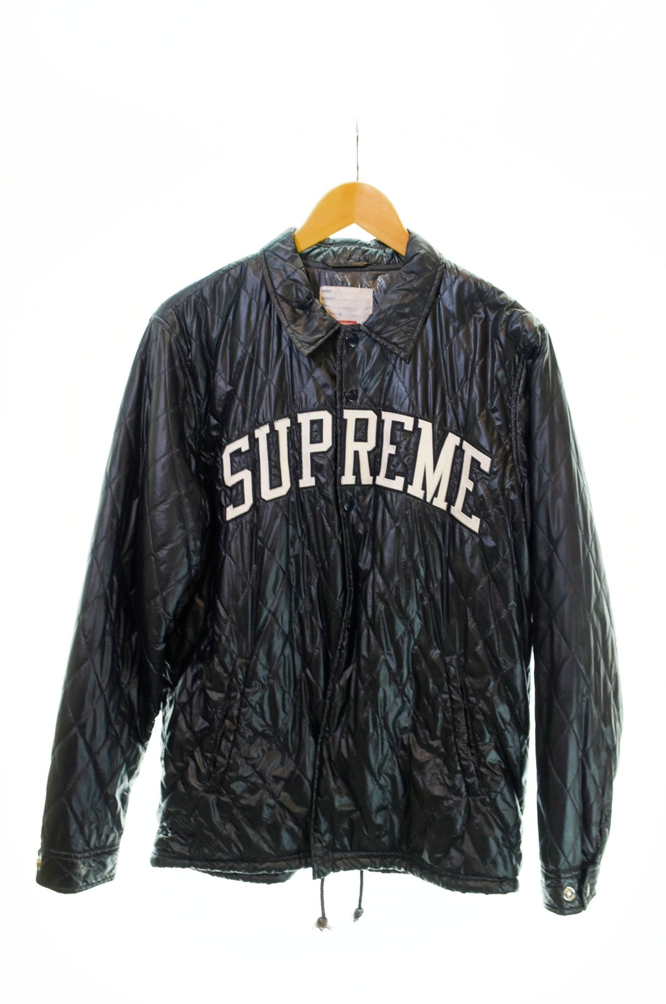 Supreme キルティングジャケット 散らばっ 黒