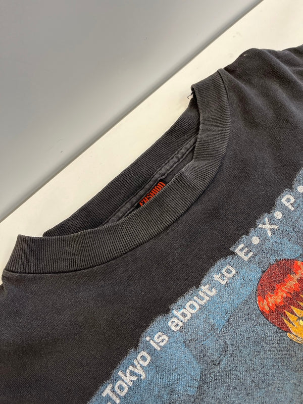 ヴィンテージ vintage ©1988 90s  AKIRA アキラ KANEDA EXPLODE TEE FASHION VIVTIM アニメT USA製 　 Tシャツ ブラック Lサイズ 101MT-5369