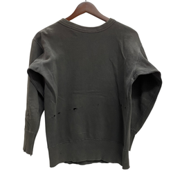 【曜日割引対象外】 ヴィンテージ vintage ~60's スウェット 前V 無地 スウェット ブラック 201MT-3587 VB