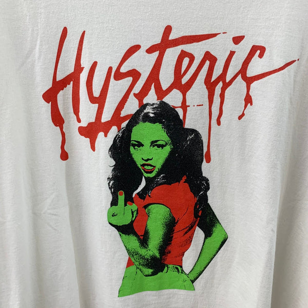 ヒステリックグラマー HYSTERIC GLAMOUR 23AW MONDO ROCK プリントTシャツ 02233CT05 Tシャツ ホワイト Lサイズ 201LT-447