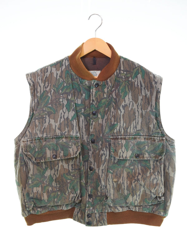 US US古着 80s MOSSY OAK リアルツリー2wayブルゾン USA製 80's 短丈 デタッチャブル シンサレート ジャケット マルチカラー LLサイズ 103MT-2896