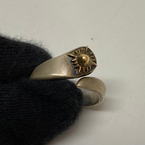 【曜日割引対象外】 【中古】アリゾナフリーダム ARIZONA FREEDOM 太陽神 K18 16号 シルバー メンズジュエリー・アクセサリー 指輪・リング シルバー 201goods-677 VB