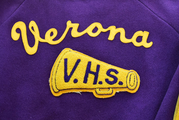 ヴィンテージ Vintage WOOL VARSITY JACKET ウール ヴァーシティ ジャケット スタジャン VERONA V.H.S ヴェローナ ジャケット パープル 103MT-2533
