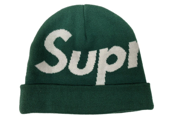 シュプリーム SUPREME BIG LOGO BEANIE ビッグ ロゴ ビーニー ニット帽 帽子 緑 帽子 メンズ帽子 ニット帽 ロゴ グリーン フリーサイズ 104H-55