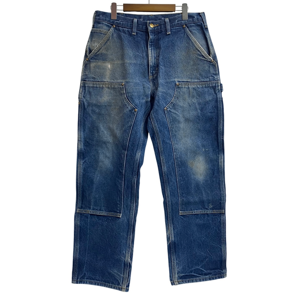 【曜日割引対象外】 カーハート Carhartt デニム ダブルニー ペインター カーゴパンツ ブルー W34サイズ 201MB-1154 VB