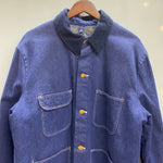 【曜日割引対象外】 ラングラー Wrangler 70's デニム カバーオール ジャケット ブルー 46サイズ 201MT-4631 VB