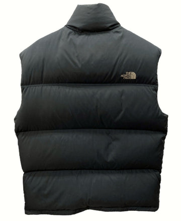 ザノースフェイス THE NORTH FACE MENS HOMMES DOWN VEST ダウンベスト 700フィル 刺繍 BLACK 黒 ベスト ロゴ ブラック Lサイズ 104MT-719