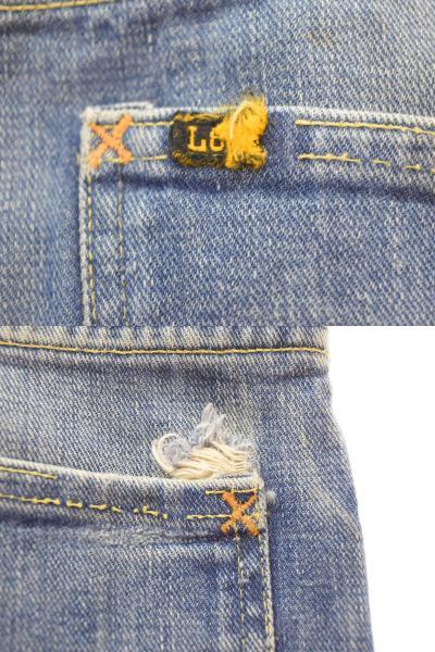 リー Lee 60s Vintage 101Z サイド黒タグ セミオートタロン ボタン裏7 脇割 60's ヴィンテージ デニム ブルー 40 103MB-465