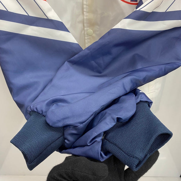 【曜日割引対象外】 ヴィンテージ vintage 80's チョークライン CHALK LINE MLB USA製 ナイロン ジャケット ホワイト Lサイズ 201MT-4208 VB