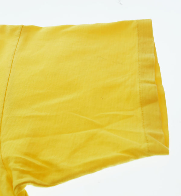 ステューシー STUSSY 90s USA製 NYLTLAロゴ 半袖Tシャツ Tシャツ イエロー 103MT-2748