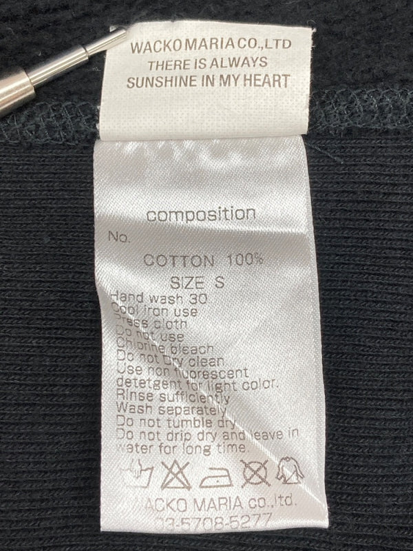 ワコマリア WACKO MARIA ×NECK FACE ネックフェイス GUILTY PARTIES スウェット フーディ パーカー 黒 パーカ プリント ブラック Sサイズ 104MT-2229