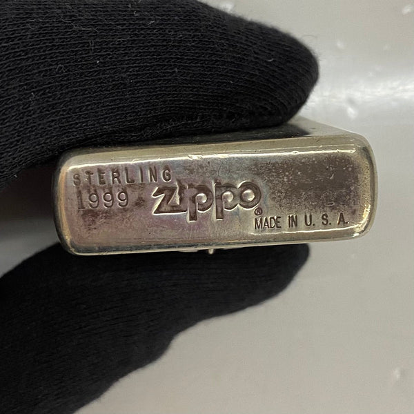 【曜日割引対象外】 【中古】ジッポー ZIPPO STERLING 1999年製 USA製 オイルライター クロス メンズジュエリー・アクセサリー その他 シルバー 201goods-746 VB